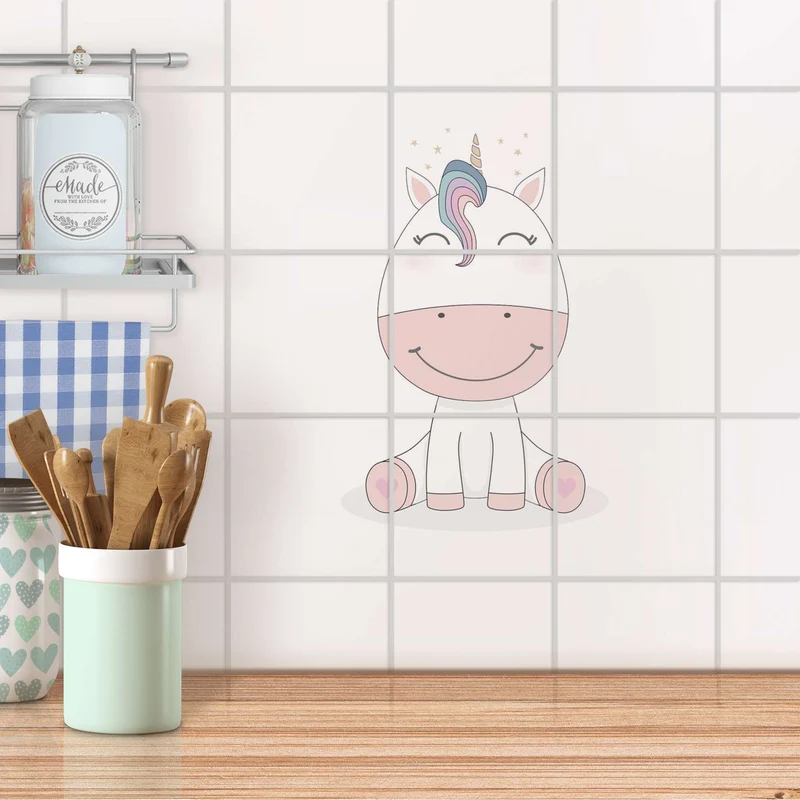 Klebefliesen für Küche & Bad - Design: Baby Unicorn