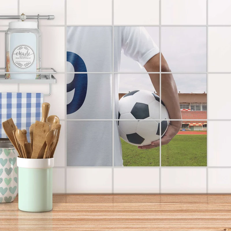 Klebefliesen für Küche & Bad - Design: Footballmania