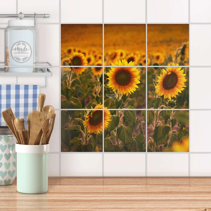 Klebefliesen für Küche & Bad - Design: Sunflowers