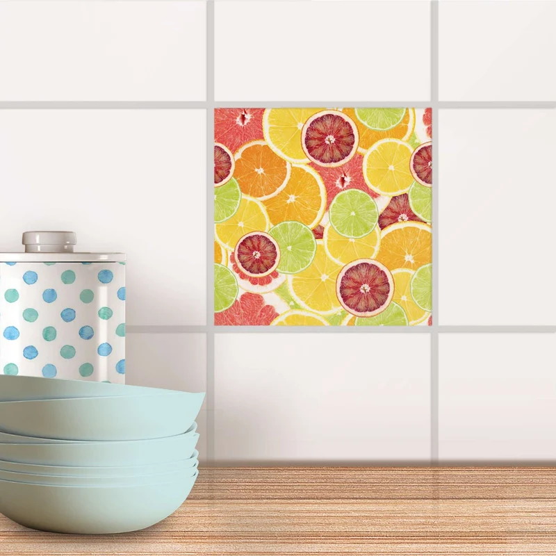 Fliesenaufkleber für Küche & Bad - Design: Citrus