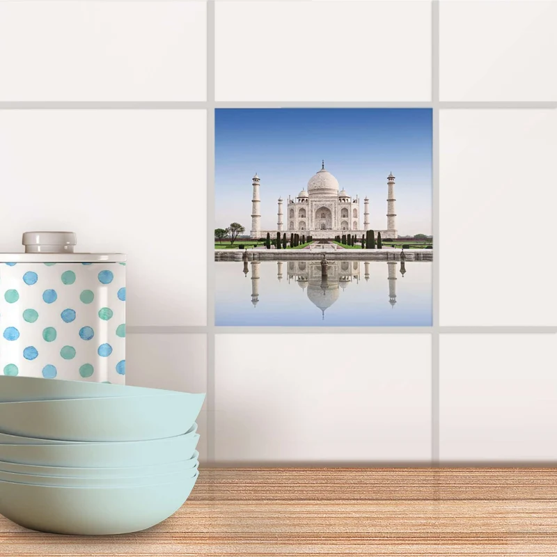 Fliesenaufkleber für Küche & Bad - Design: Taj Mahal
