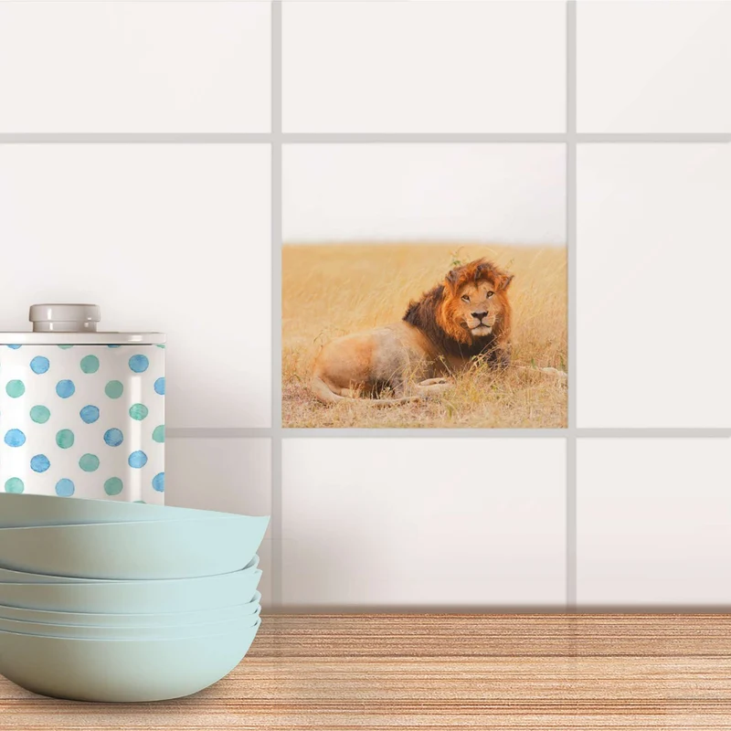 Fliesenaufkleber für Küche & Bad - Design: Lion King
