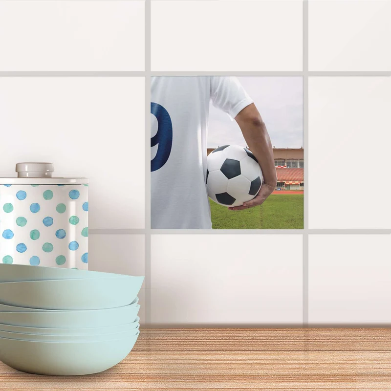 Fliesenaufkleber für Küche & Bad - Design: Footballmania