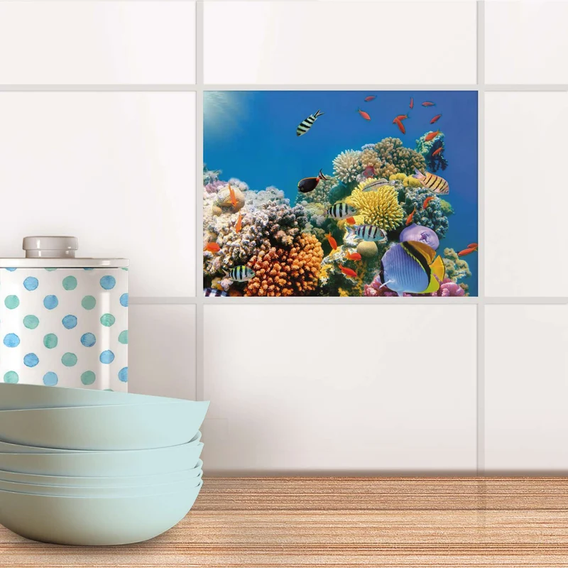 Fliesenfolie für Küche & Bad - Design: Coral Reef