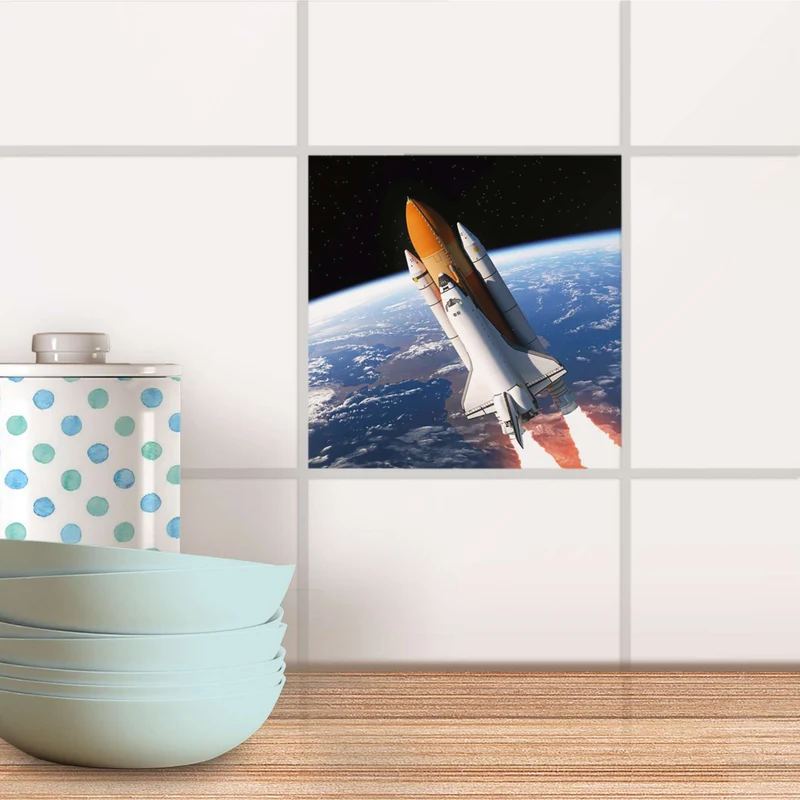 Fliesenaufkleber für Küche & Bad - Design: Space Traveller