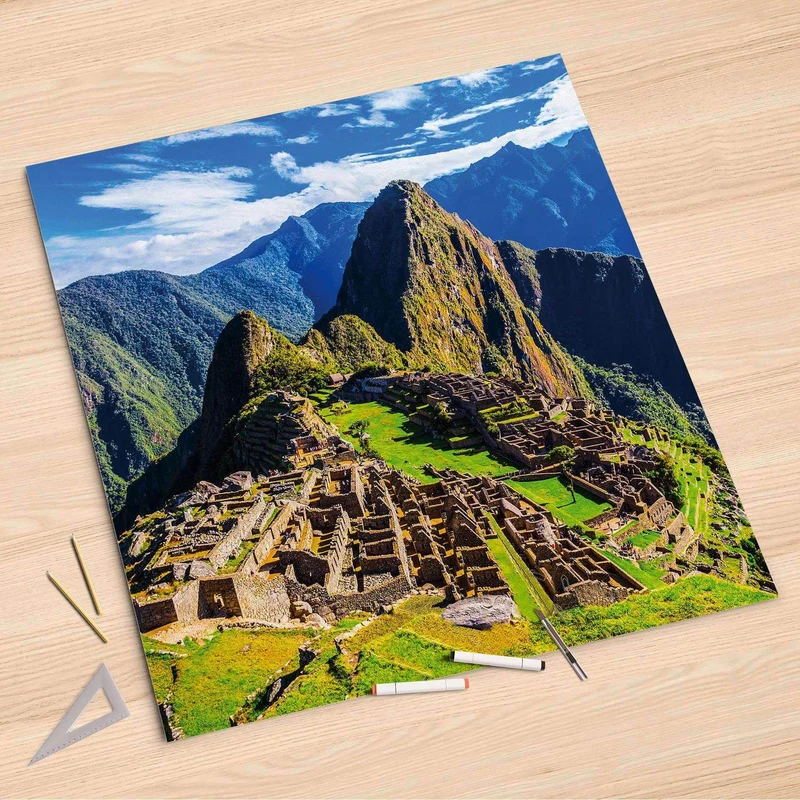 Folienbogen (90x90 cm) - Design: Machu Picchu
