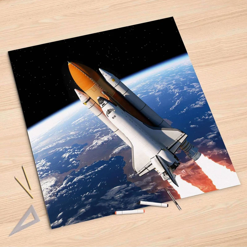 Folienbogen (90x90 cm) - Design: Space Traveller