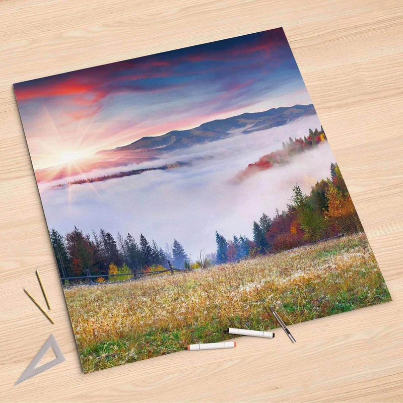 Folienbogen (90x90 cm) - Design: Herbstwald