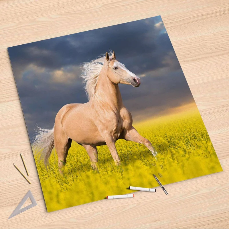 Folienbogen (90x90 cm) - Design: Wildpferd