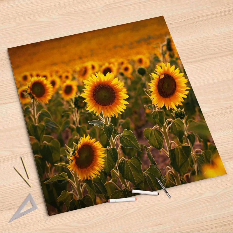 Folienbogen (90x90 cm) - Design: Sunflowers