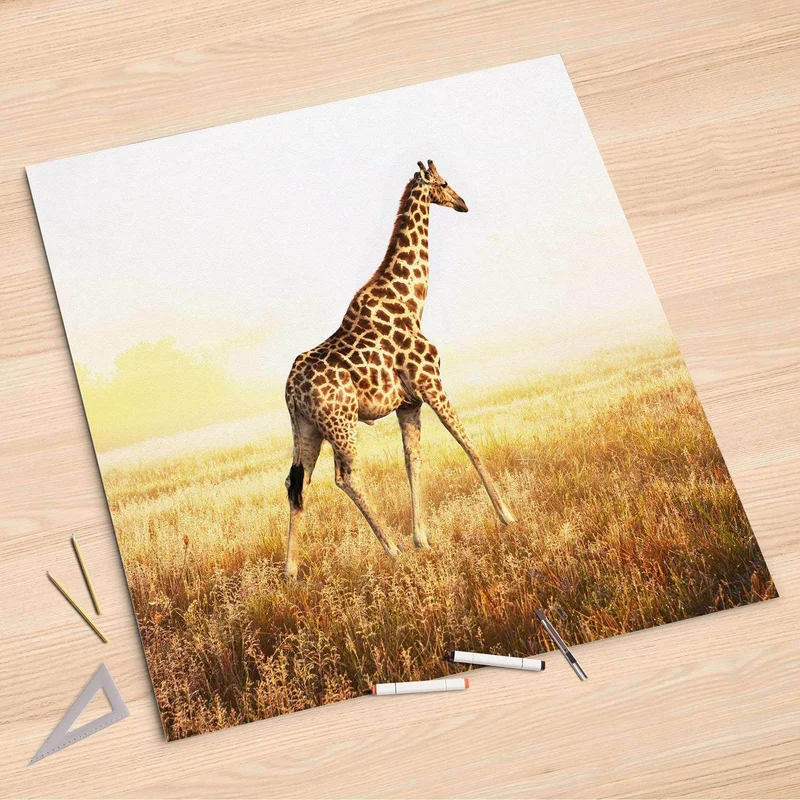 Folienbogen (90x90 cm) - Design: Savanna Giraffe