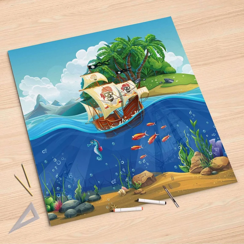 Folienbogen (90x90 cm) - Design: Pirates