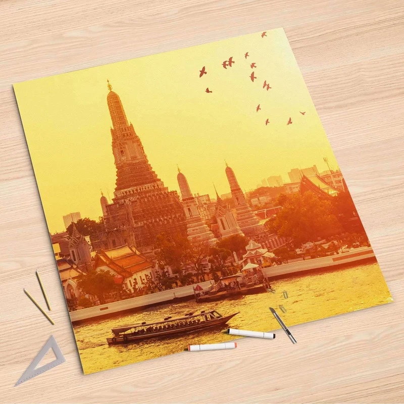 Folienbogen (90x90 cm) - Design: Bangkok Sunset