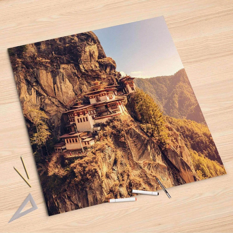 Folienbogen (90x90 cm) - Design: Bhutans Paradise