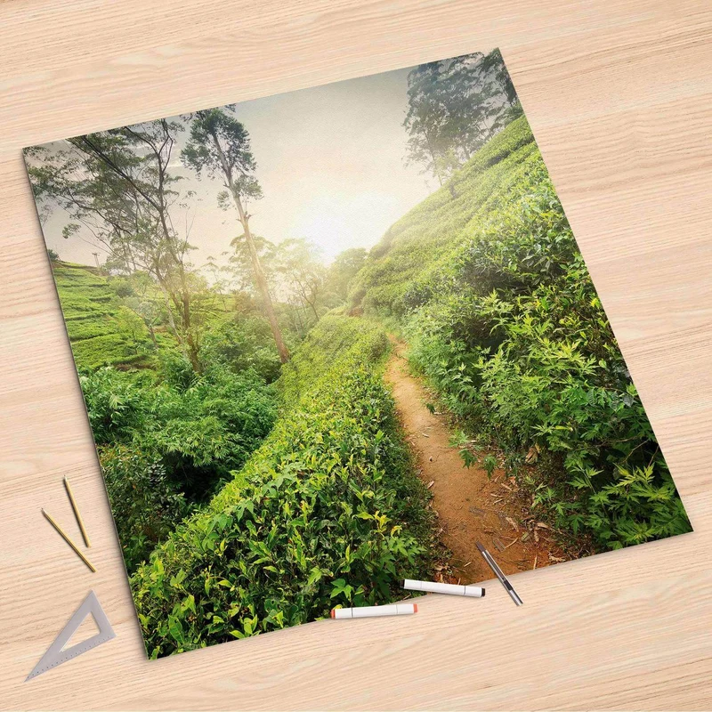 Folienbogen (90x90 cm) - Design: Green Tea Fields