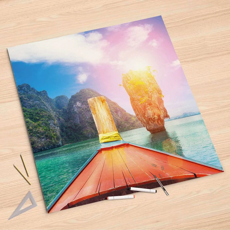 Folienbogen (90x90 cm) - Design: Blue Water Lagoon