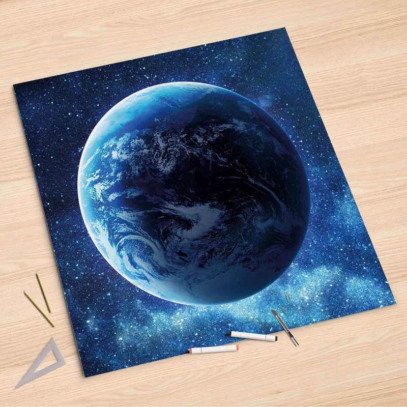 Folienbogen (90x90 cm) - Design: Planet Blue