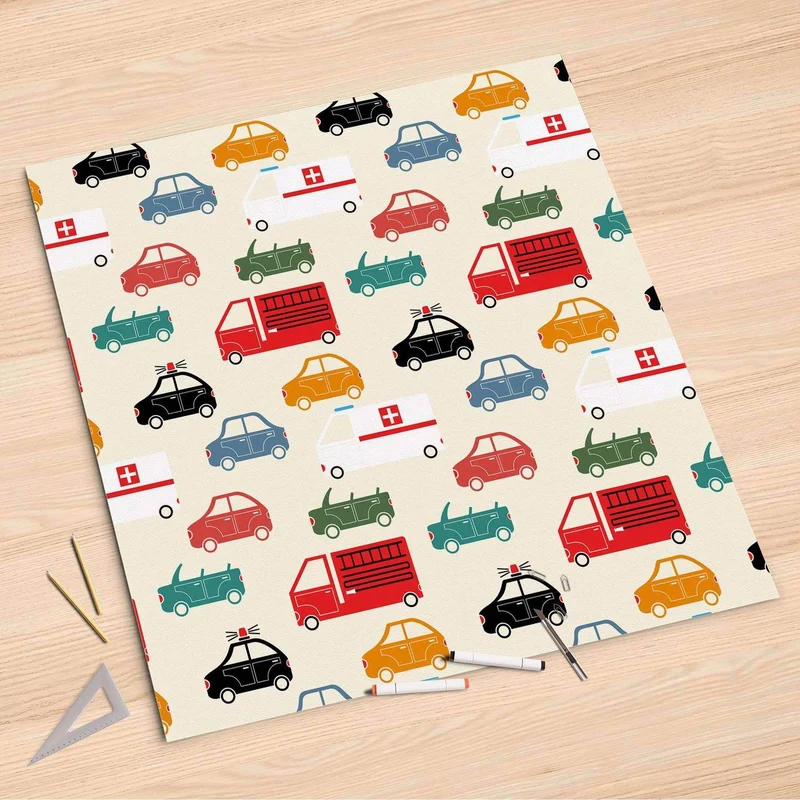 Folienbogen (90x90 cm) - Design: Cars