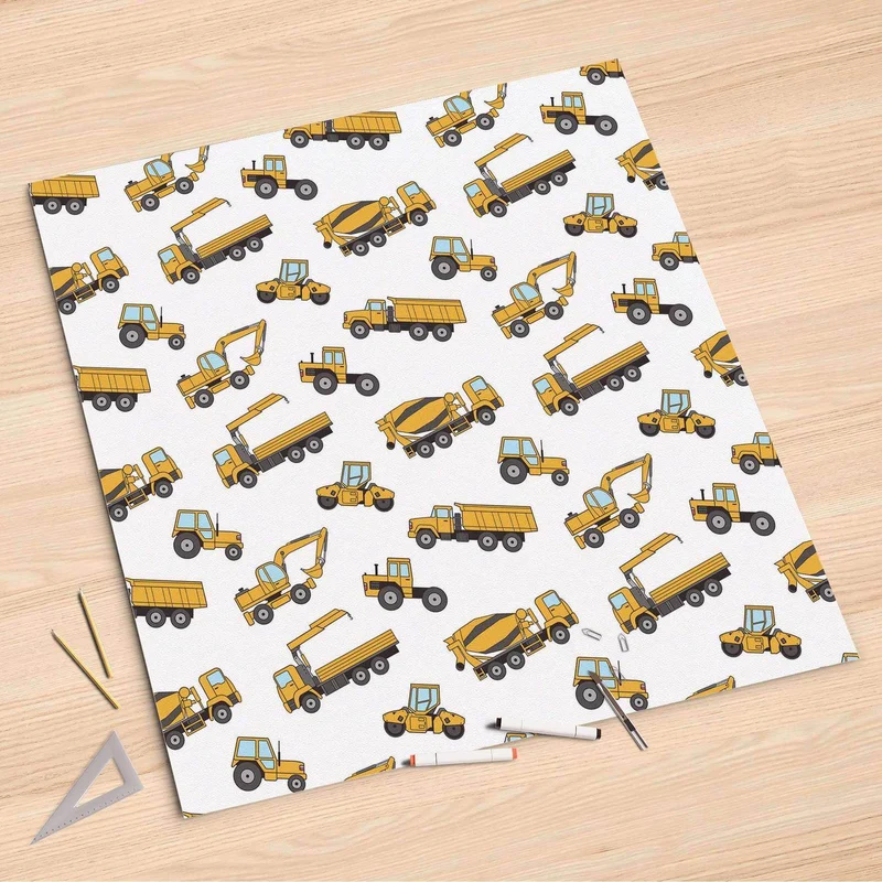 Folienbogen (90x90 cm) - Design: Working Cars