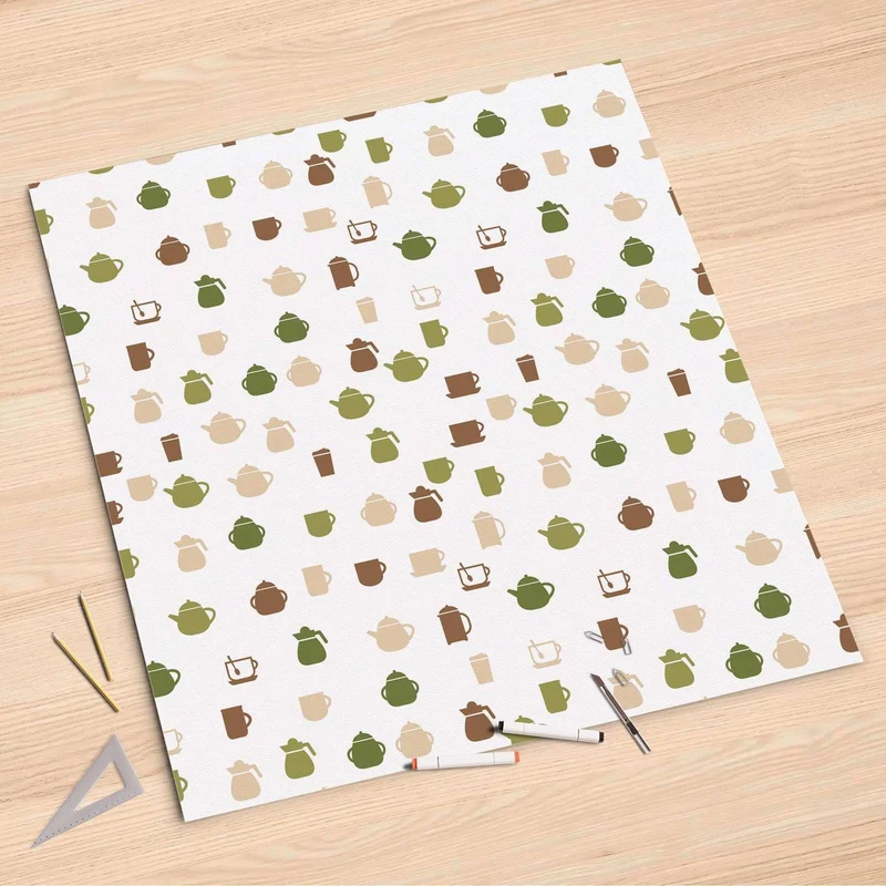 Folienbogen (90x90 cm) - Design: Cans and Cups