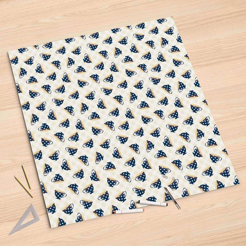 Folienbogen (90x90 cm) - Design: Teatime