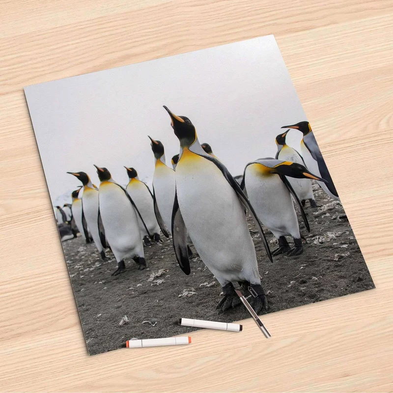 Folienbogen (60x60 cm) - Design: Penguin Family