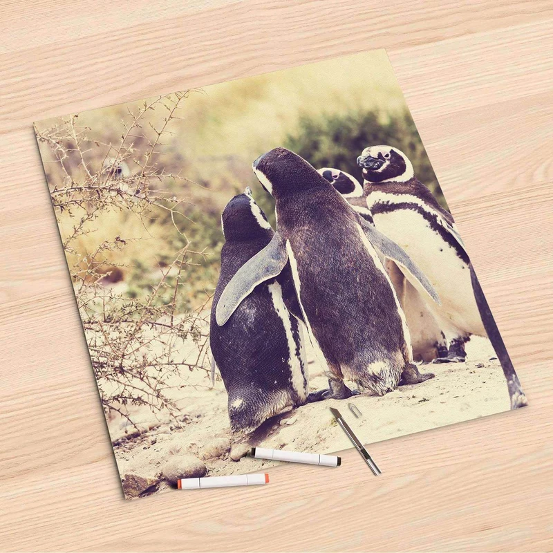 Folienbogen (60x60 cm) - Design: Pingu Friendship