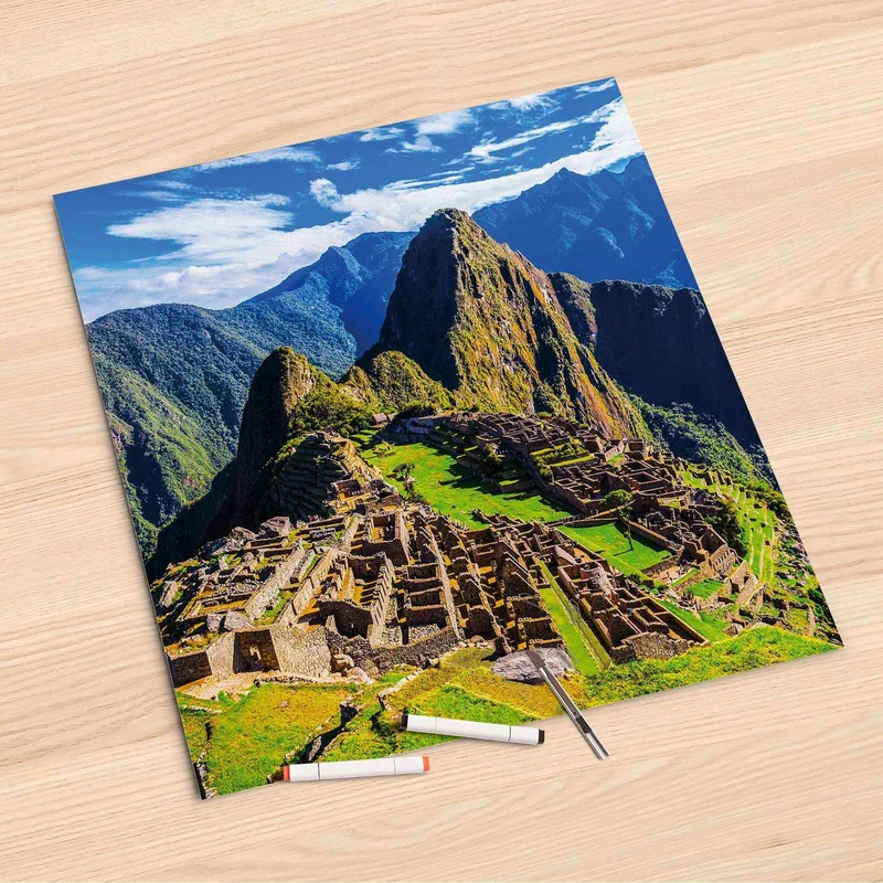 Folienbogen (60x60 cm) - Design: Machu Picchu