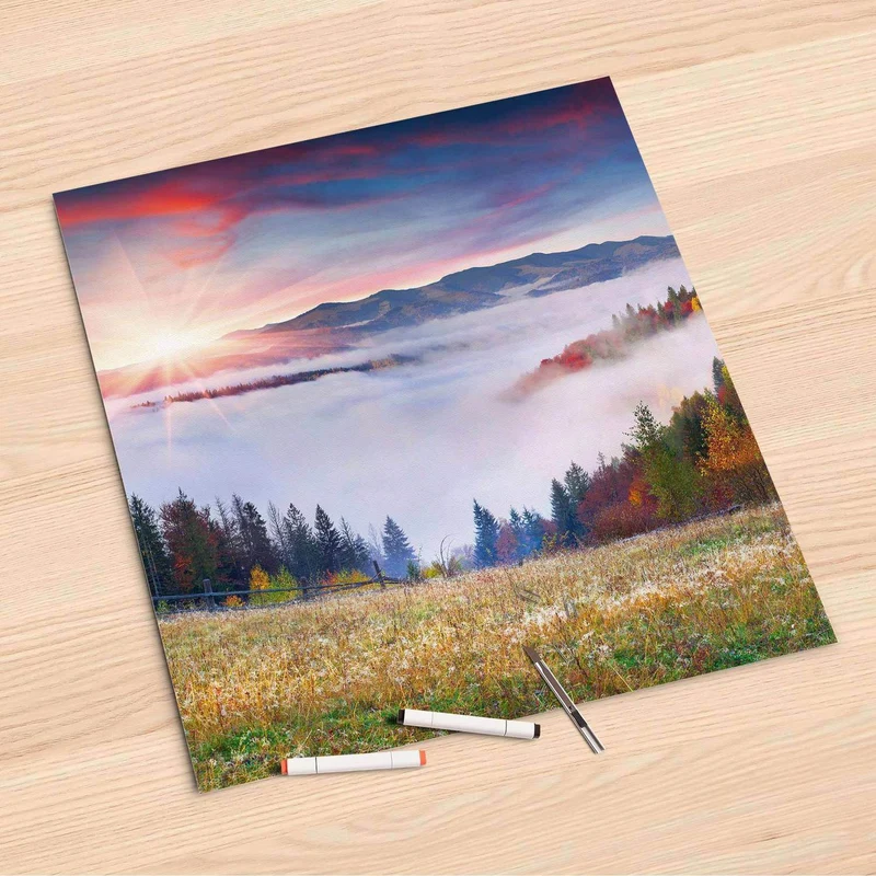 Folienbogen (60x60 cm) - Design: Herbstwald
