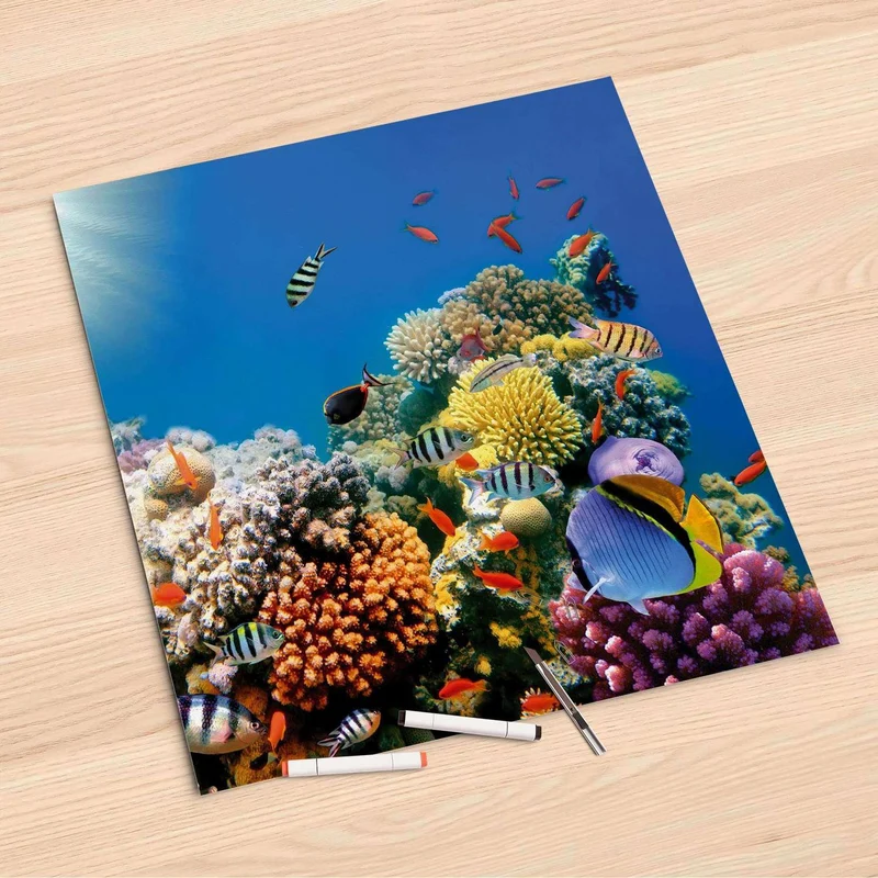 Folienbogen (60x60 cm) - Design: Coral Reef
