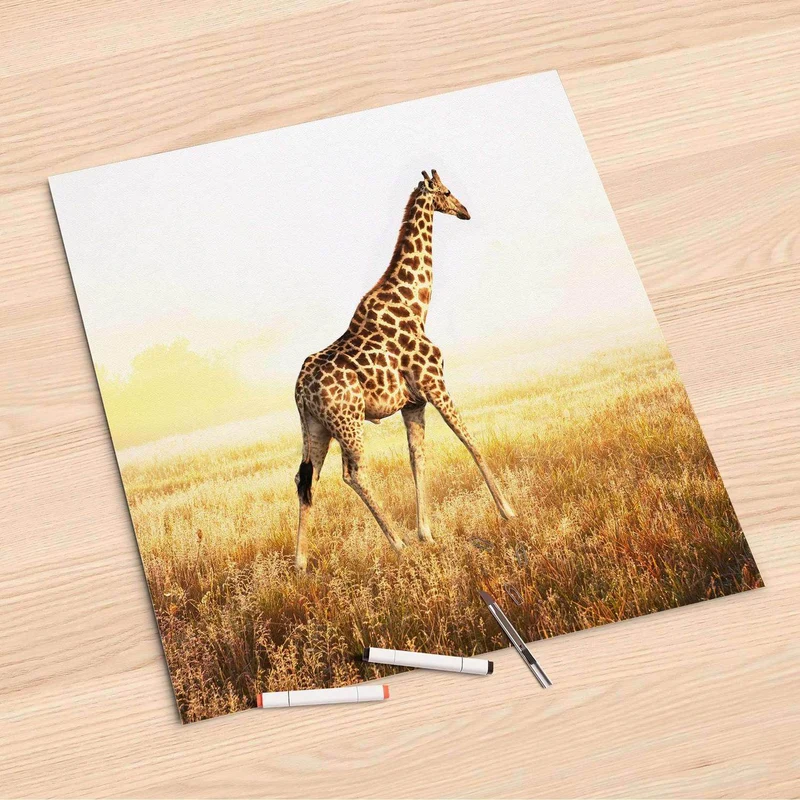 Folienbogen (60x60 cm) - Design: Savanna Giraffe