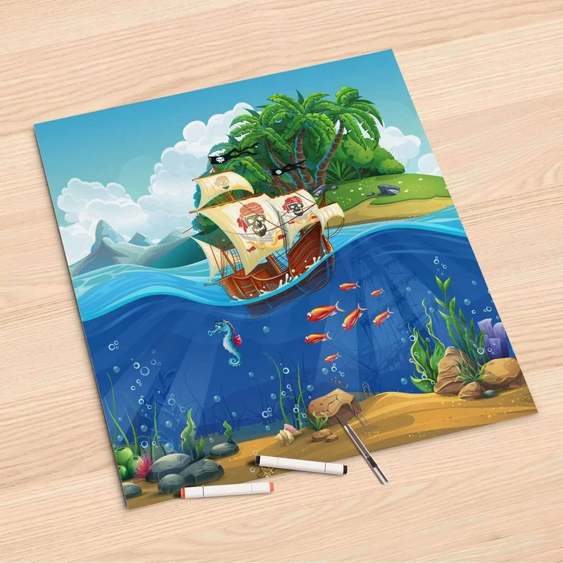 Folienbogen (60x60 cm) - Design: Pirates