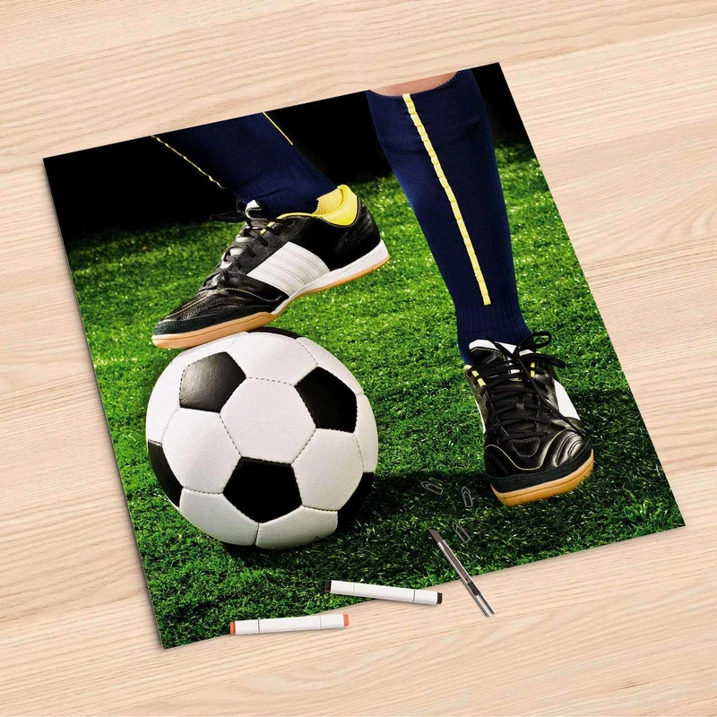 Folienbogen (60x60 cm) - Design: Fussballstar