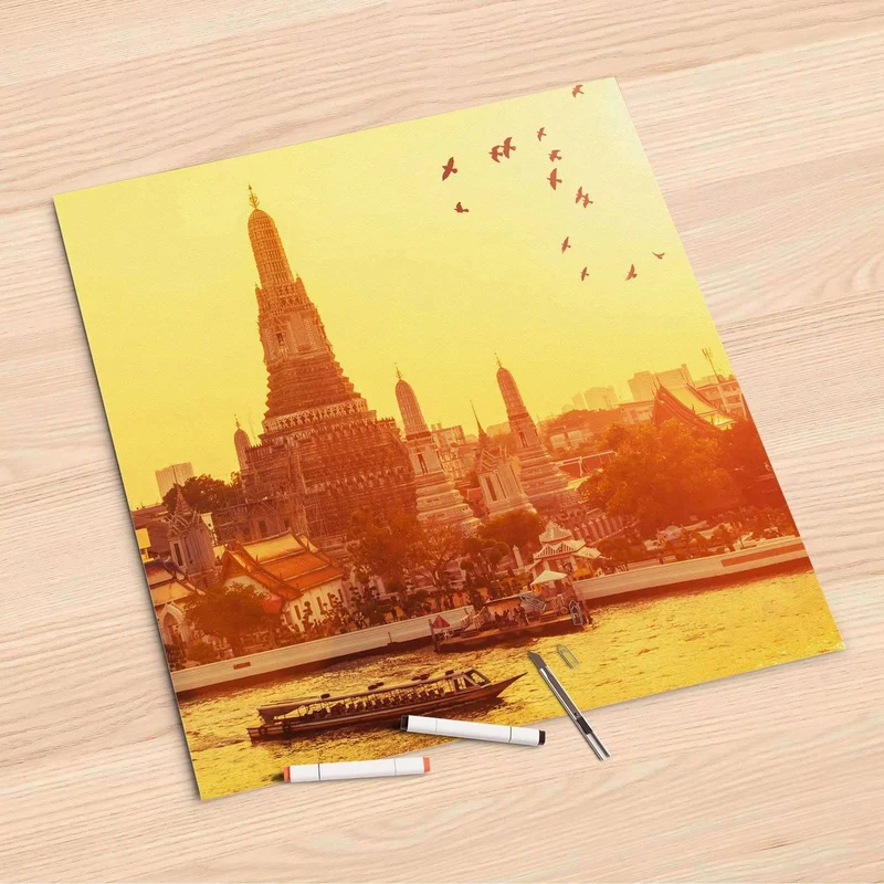 Folienbogen (60x60 cm) - Design: Bangkok Sunset