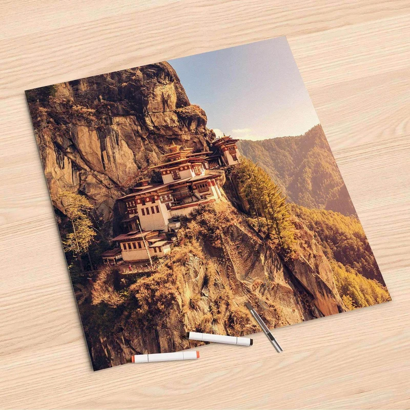 Folienbogen (60x60 cm) - Design: Bhutans Paradise