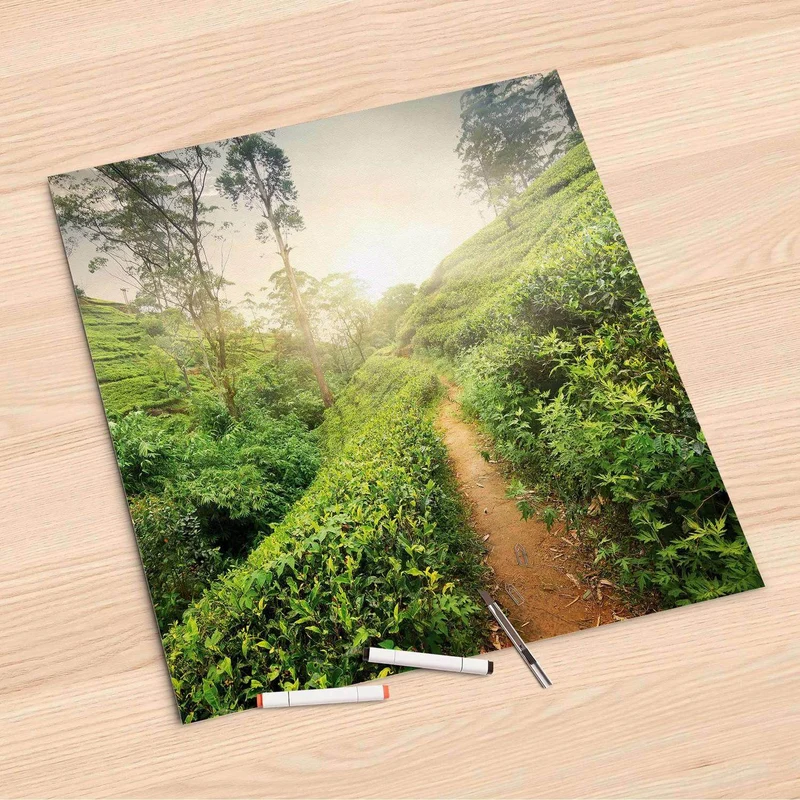Folienbogen (60x60 cm) - Design: Green Tea Fields