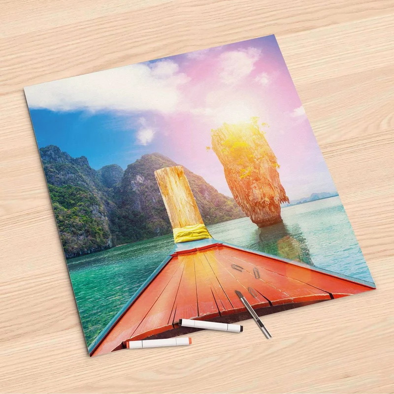 Folienbogen (60x60 cm) - Design: Blue Water Lagoon