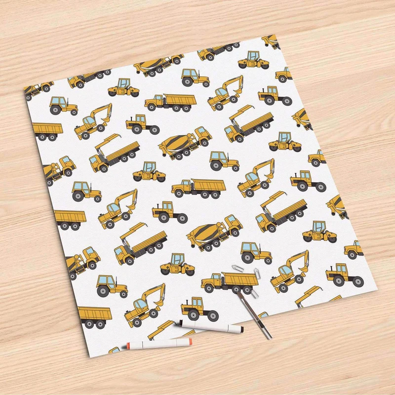Folienbogen (60x60 cm) - Design: Working Cars