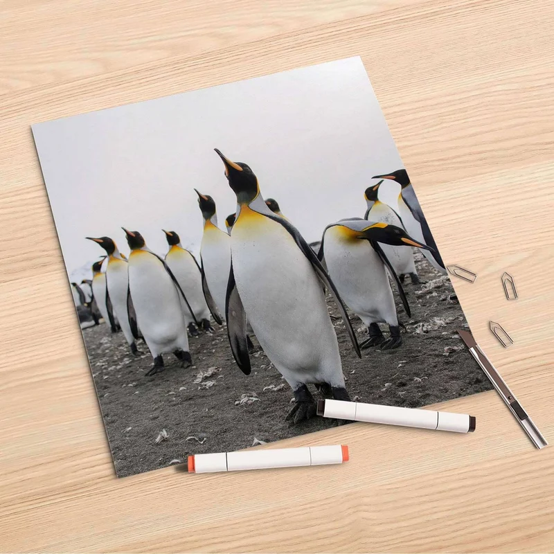 Folienbogen (30x30 cm) - Design: Penguin Family