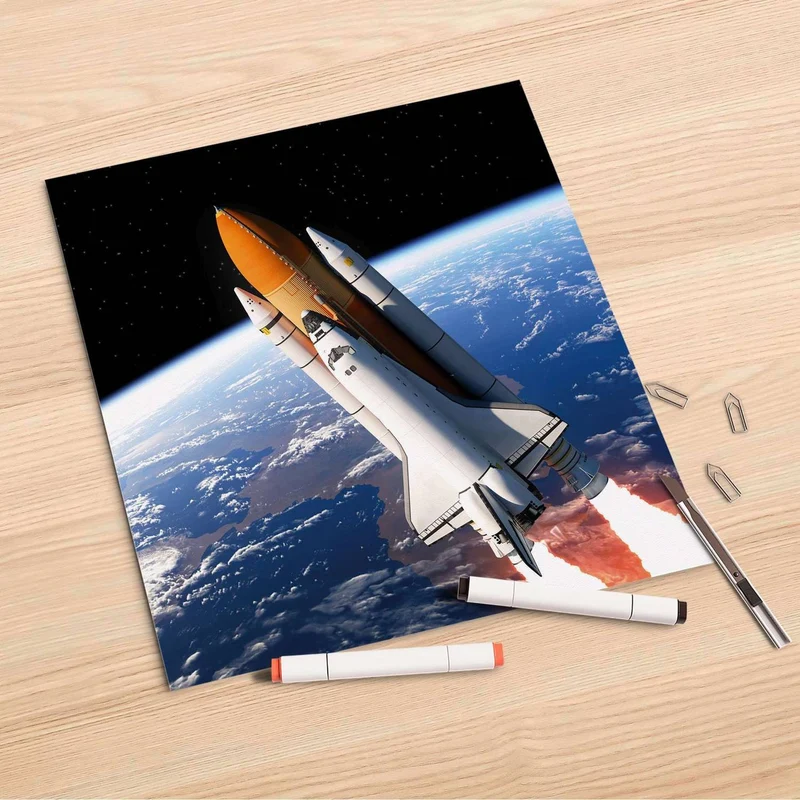 Folienbogen (30x30 cm) - Design: Space Traveller