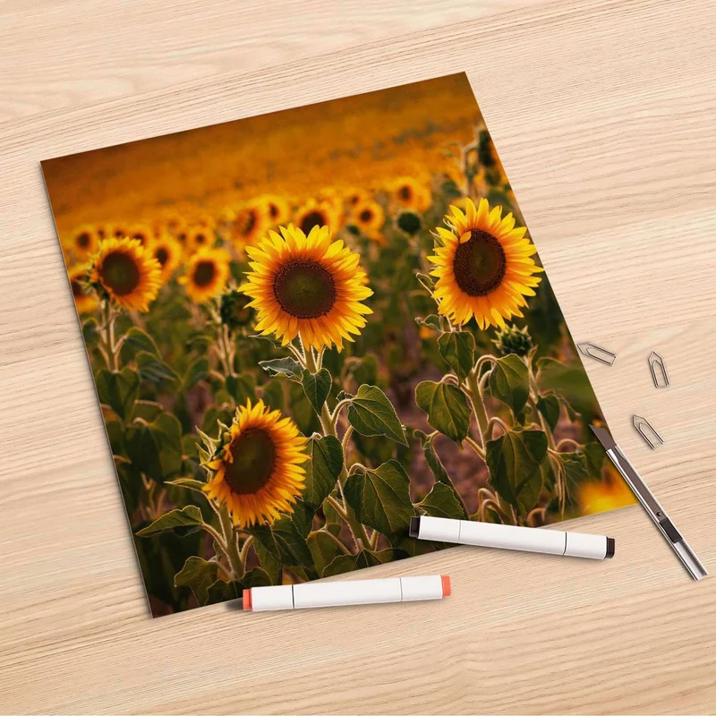 Folienbogen (30x30 cm) - Design: Sunflowers