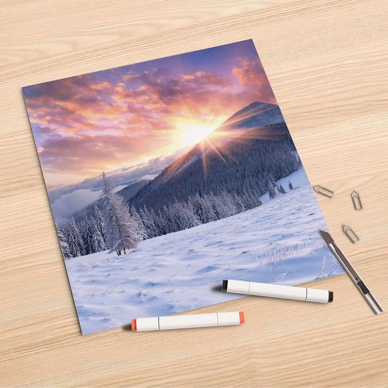 Folienbogen (30x30 cm) - Design: Zauberhafte Winterlandschaft