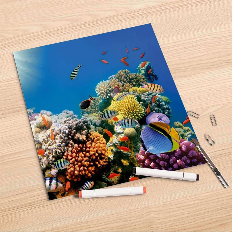 Folienbogen (30x30 cm) - Design: Coral Reef