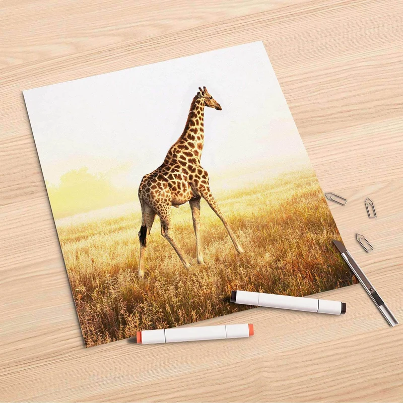 Folienbogen (30x30 cm) - Design: Savanna Giraffe