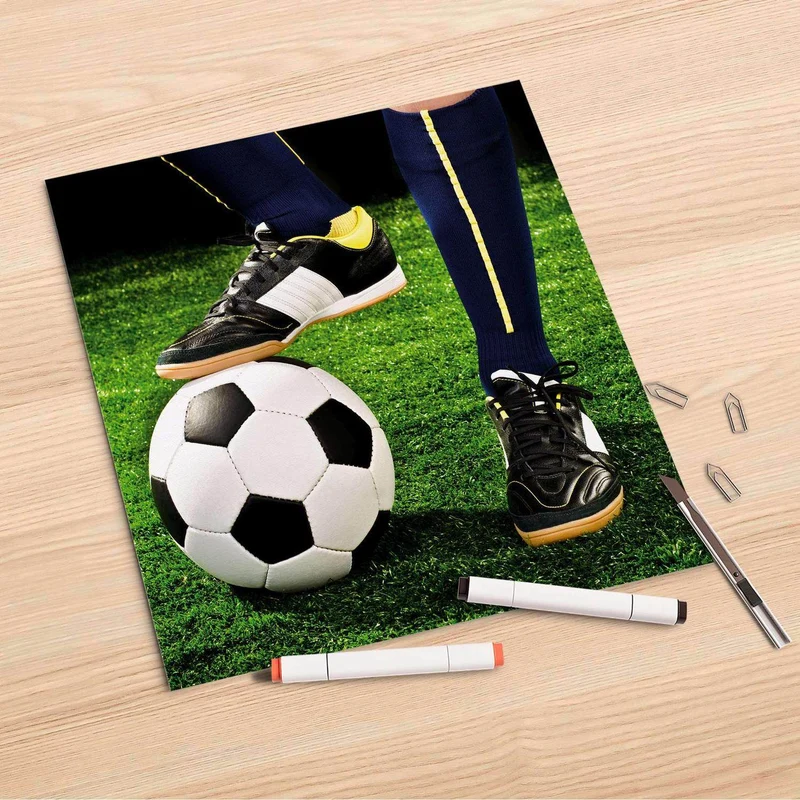 Folienbogen (30x30 cm) - Design: Fussballstar