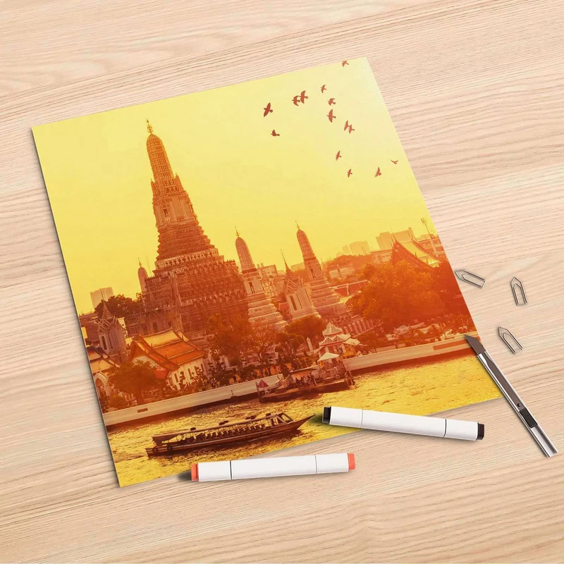 Folienbogen (30x30 cm) - Design: Bangkok Sunset