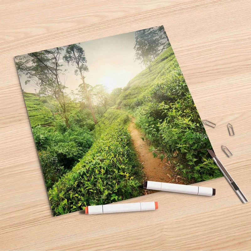 Folienbogen (30x30 cm) - Design: Green Tea Fields