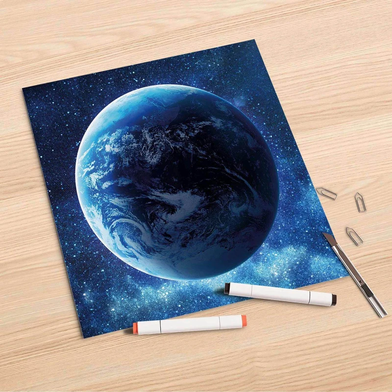 Folienbogen (30x30 cm) - Design: Planet Blue