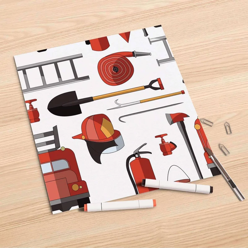 Folienbogen (30x30 cm) - Design: Firefighter