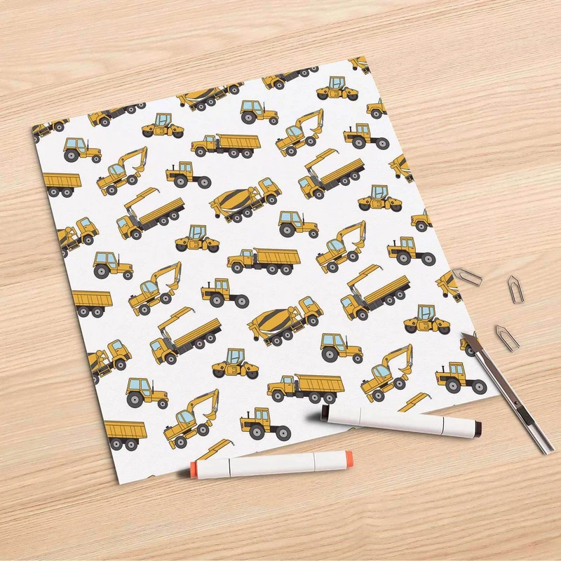 Folienbogen (30x30 cm) - Design: Working Cars